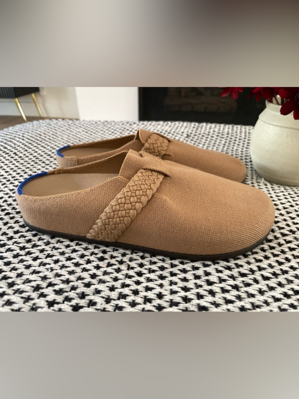 Rothy's The Braid Casual Clog Merino Wool Butternut Size 9 Beige - Picture 4 of 8